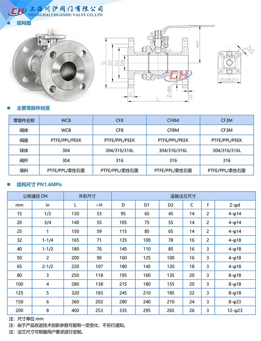 Q41F不銹鋼高平臺(tái)球閥參數(shù)